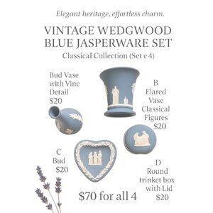 Blue and  White Wedgwood Jasperware - Greek, Grecian, Roman neo-classical scenes